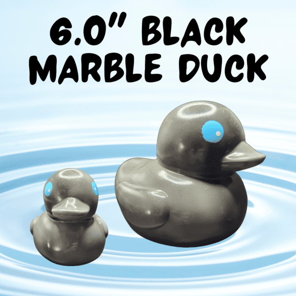 6 Inch Marble Duck Black