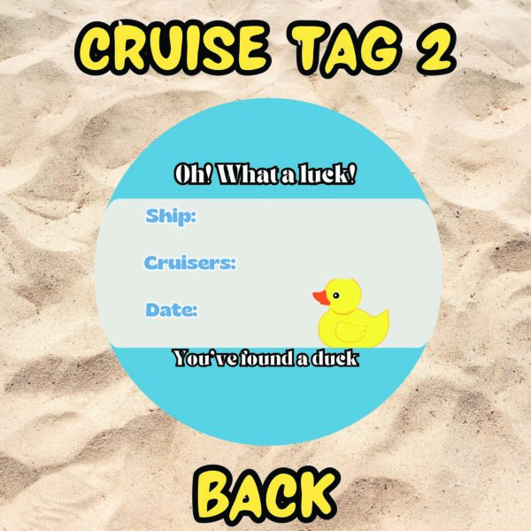 Cruise Tag 2 Back Image