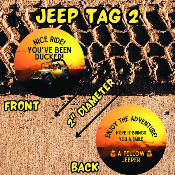 Jeep Tag 2 Front and Back Dimensions