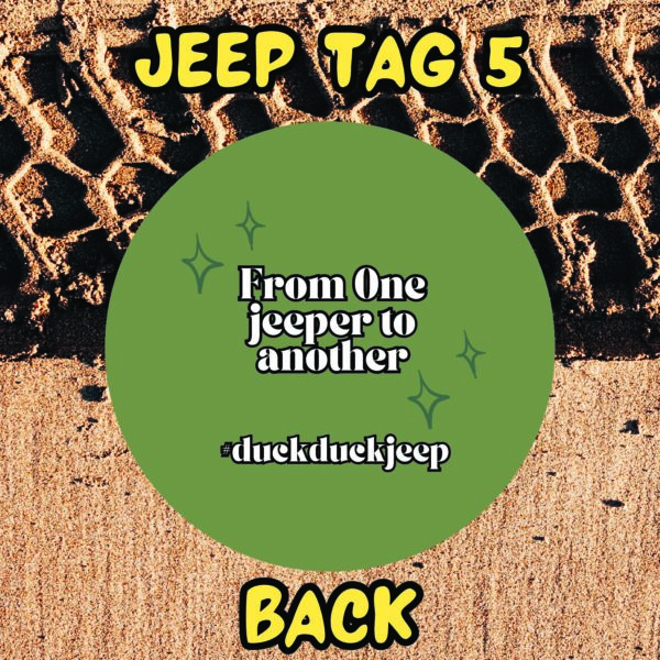 Jeep Tag 5 Front image with description