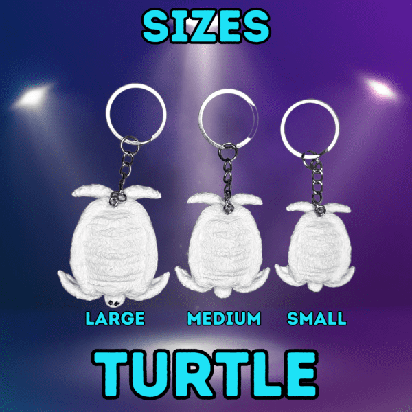 Towel Animal Keychain Turtle