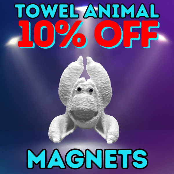 Towel Animal Magnet Bundle