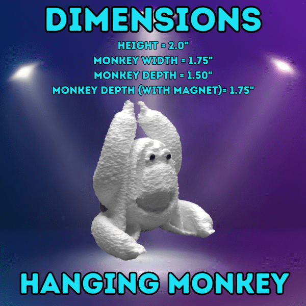 Towel Animal Monkey Magnet Dimensions