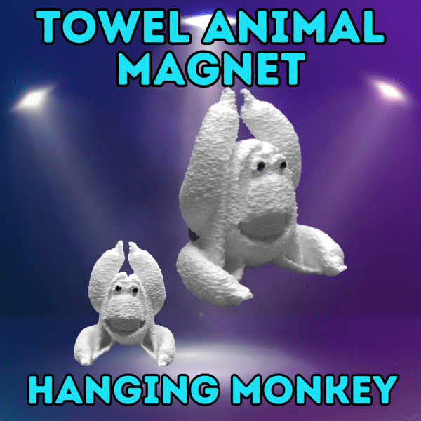 Towel Animal Monkey Magnet