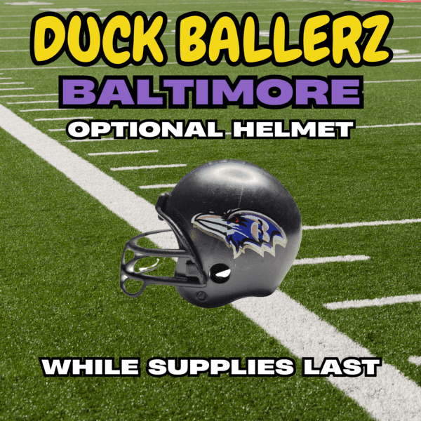 Duck Ballerz Baltimore Team Duck NFL Helmet Logo