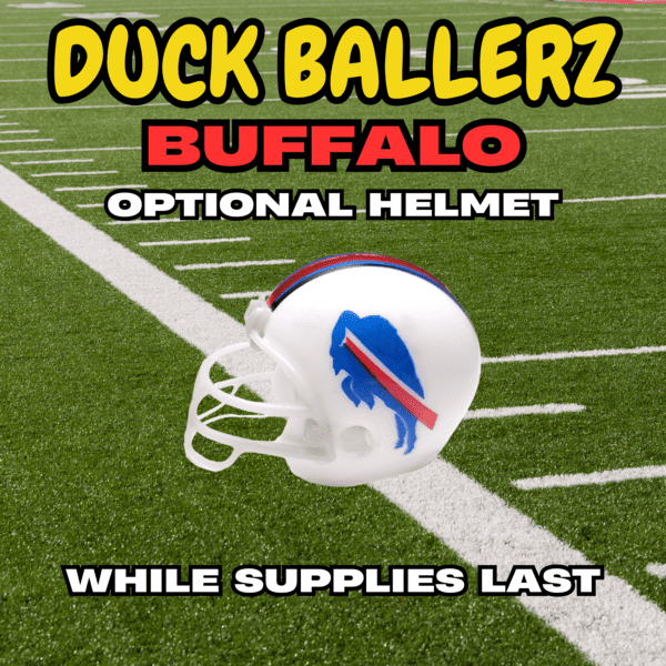 Duck Ballerz Buffalo Team Duck NFL Helmet Logo