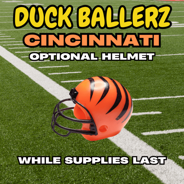 Duck Ballerz Cincinnati Team Duck NFL Helmet Logo