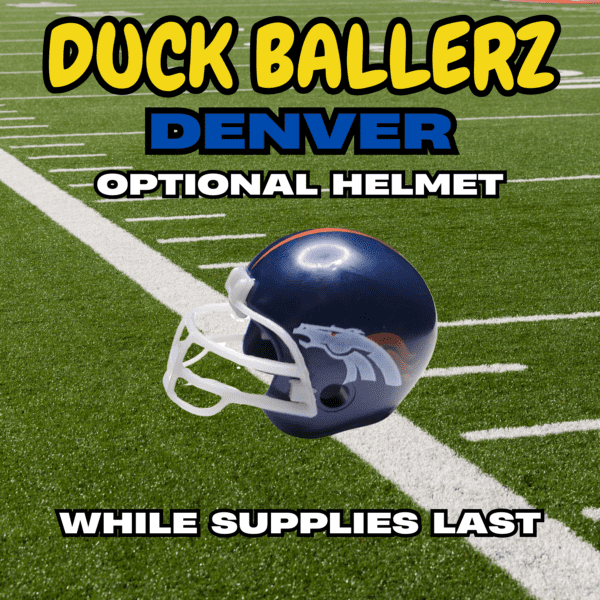 Duck Ballerz Denver Team Duck NFL Helmet Logo