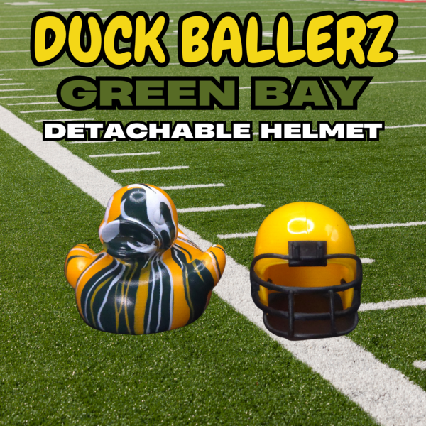 Duck Ballerz Green Bay Team Duck with detachable helmet