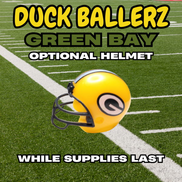 Duck Ballerz Green Bay Team Duck NFL Helmet Logo