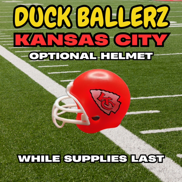 Duck Ballerz Kansas City Team Duck NFL Helmet Logo