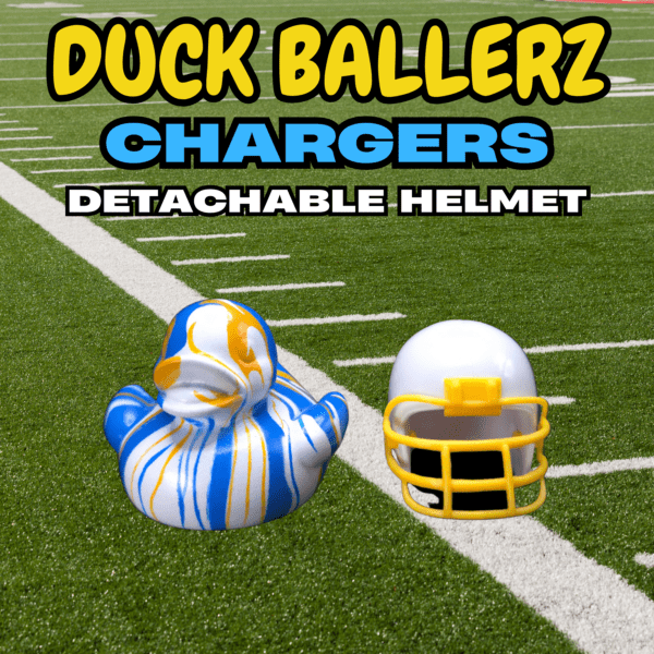 Duck Ballerz LA Chargers Team Duck with detachable helmet