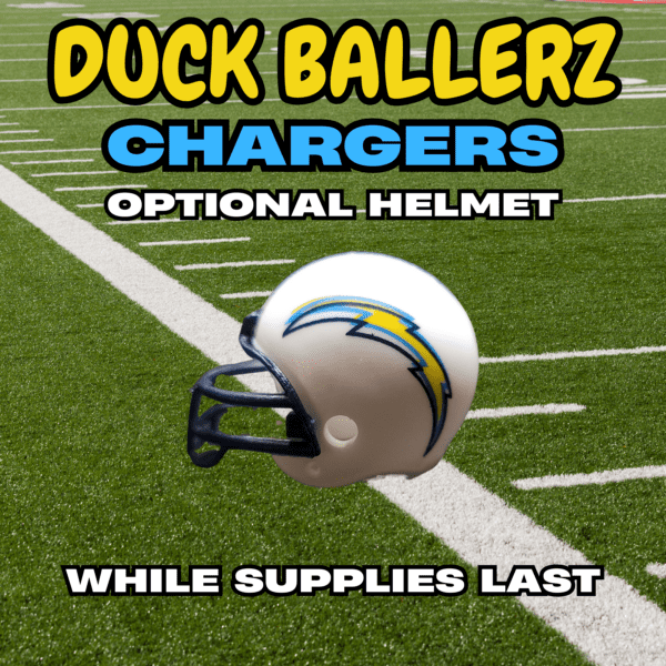 Duck Ballerz LA Chargers Team Duck NFL Helmet Logo