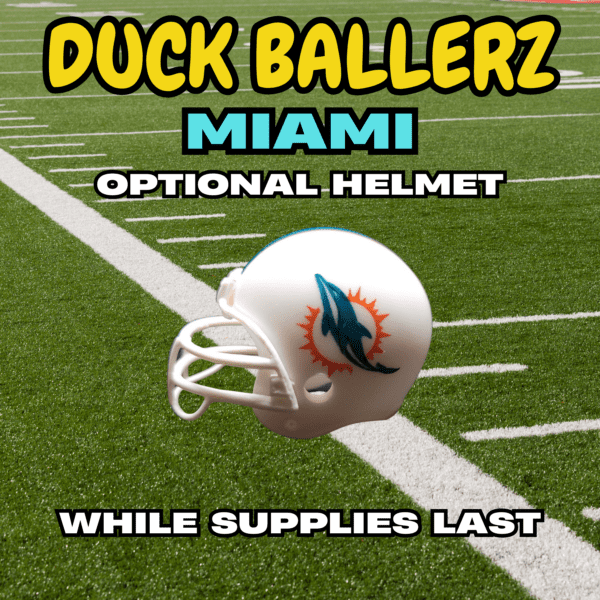 Duck Ballerz Miami Team Duck NFL Helmet Logo