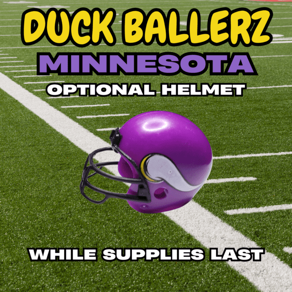 Duck Ballerz Minnesota Team Duck NFL Helmet Logo