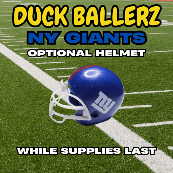 Duck Ballerz NY Giants Team Duck NFL Helmet Logo