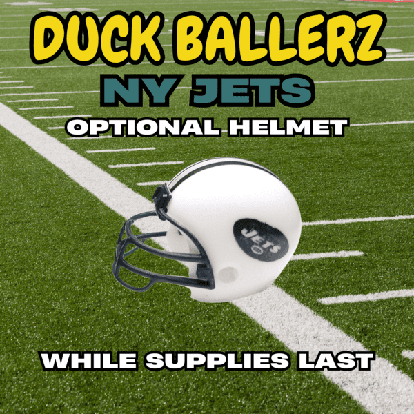 Duck Ballerz NY Jets Team Duck NFL Helmet Logo