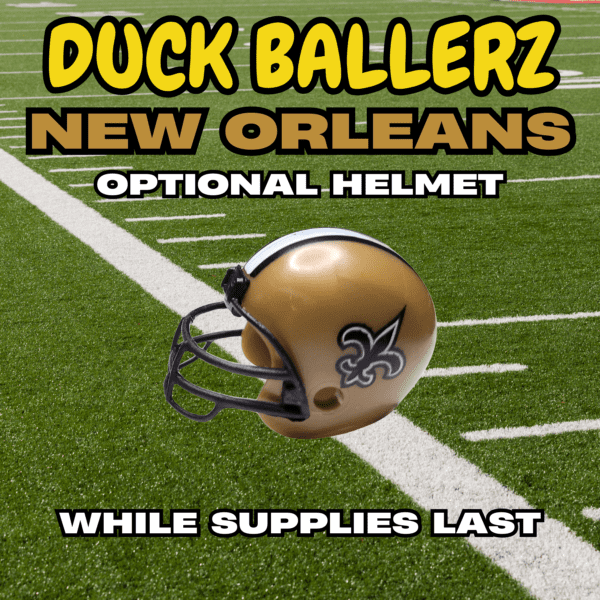 Duck Ballerz New Orleans Team Duck NFL Helmet Logo