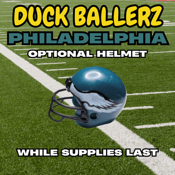 Duck Ballerz Philadelphia Team Duck NFL Helmet Logo