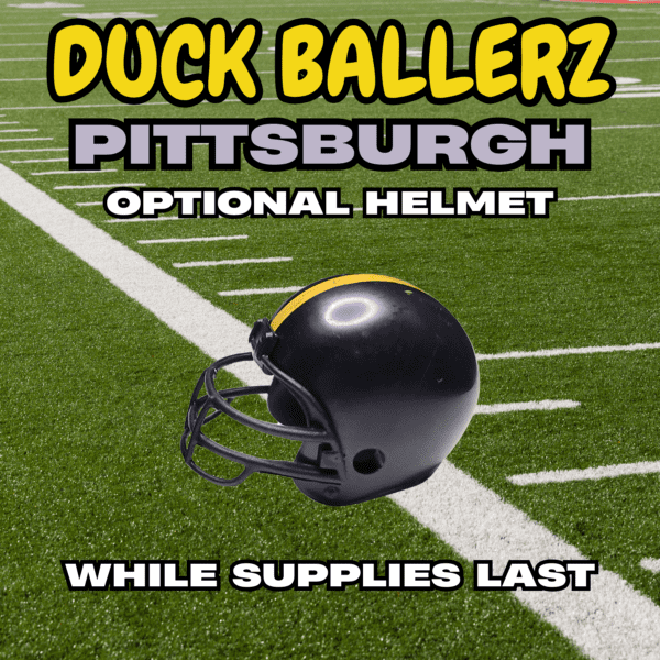 Duck Ballerz Pittsburgh Team Duck NFL Helmet Logo