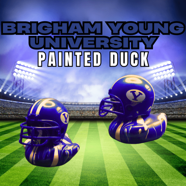 BYU Painted Duck with Helmet