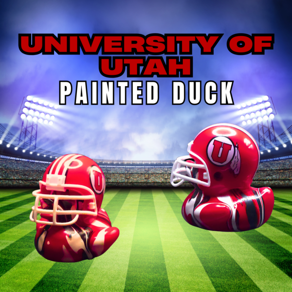 University of Utah Painted Duck with Helmet